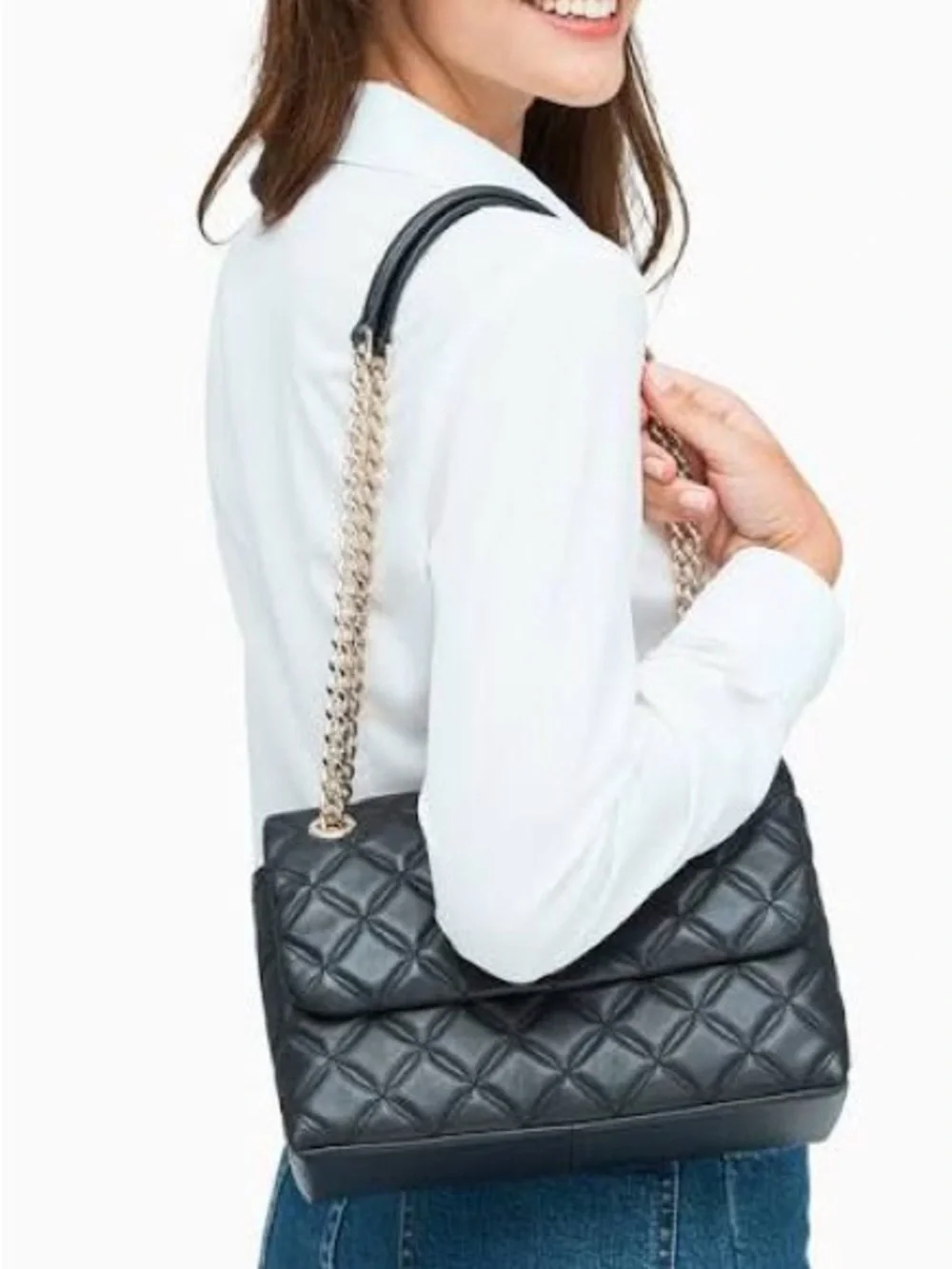 Kate Spade - Natalia Medium Flap Bag (Black)